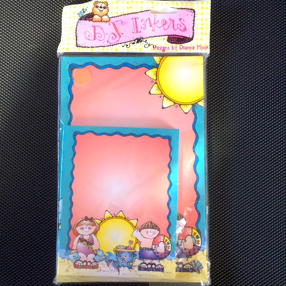 DJ INKERS 2 pack notepads, beach/summer